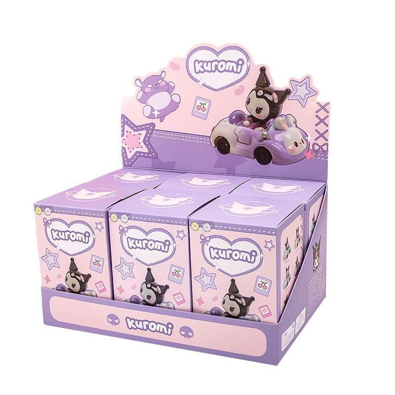 Celebridades de Internet estilo caliente dibujos animados Kuromi caja ciega juego de moda mano niños estudiantes regalos navideños decoración de resina para el hogar