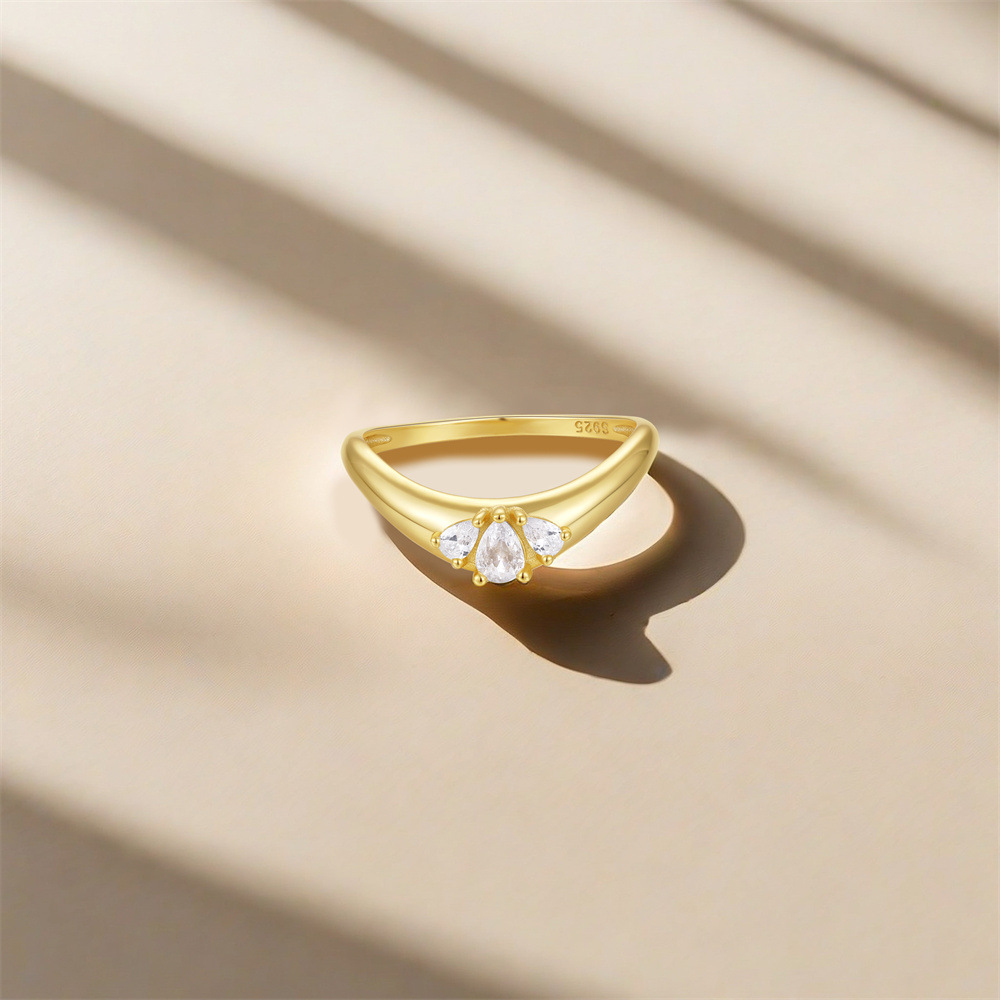 1g Weight Zircon Inlay Material Charm Rings, Rings Classification 7 Ring Size 1 Piece Quantity Wedding, Date, Engagement Occasion 925 Sterling Silver Material Cross, Star, Heart Shape Pattern All Seasons Season Women's Gender Inlay Design Simple Style Style Gold Color 925 Sterling Silver Zircon Cross Star Heart Shape Charm Rings Rings 925 Sterling Silver Rings 55