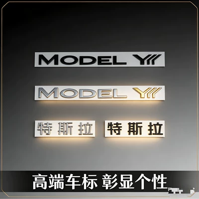 Car logo Emblem, Teslt Emblem, and Rear