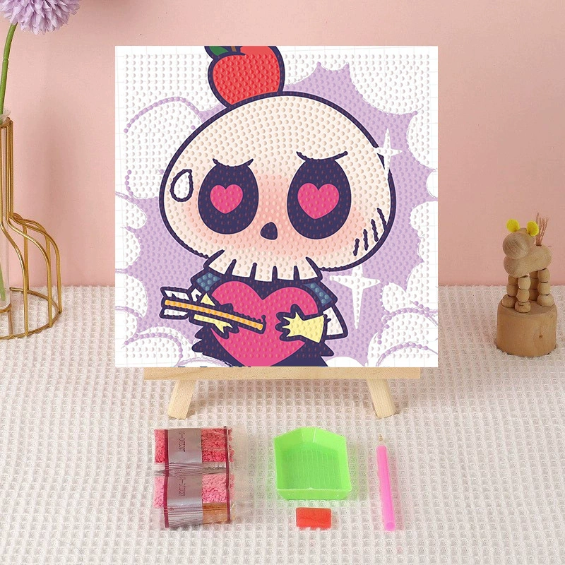 Алмазная вышивка (canvas) Genshin Impact DIY, 20×20 / 30×30, деревянная внутренняя рама и набор инструментов