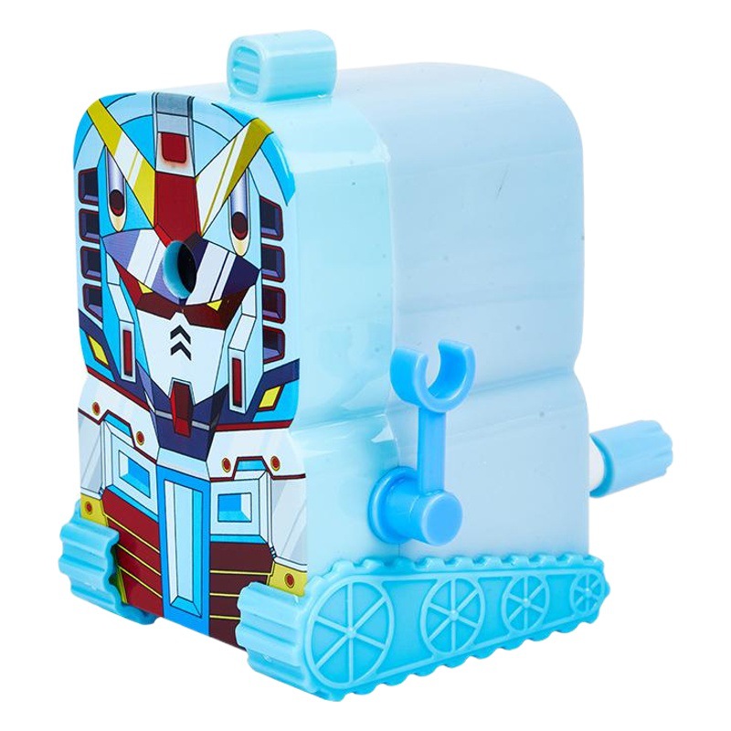 Gezhi feliz 7932 Mech Guerrero Sacapuntas de lápiz de dibujos animados doble lápiz de retención automática sacapuntas