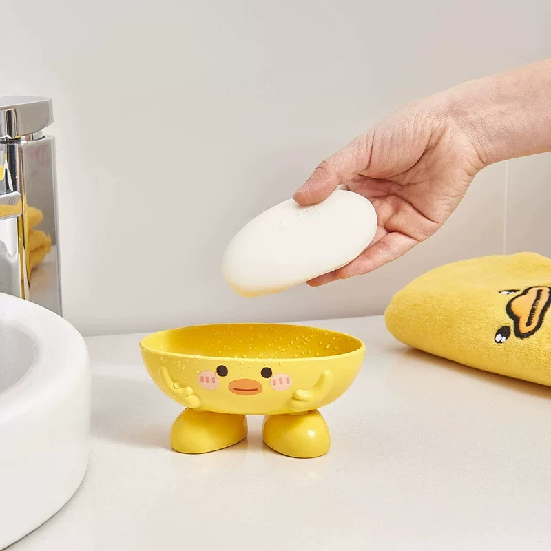 B.Duck, cartoon drying rack, children's soap holder