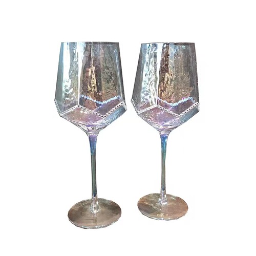 High-value diamond-encrusted crystal red wine glass, light luxury ins wine glass, retro glass cup, goblet, champagne glass