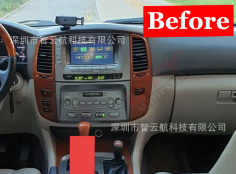 03-07 Land Cruiser LC100/LX470 upgrade to LC300 Android large-screen navigation GPS Bluetooth radio