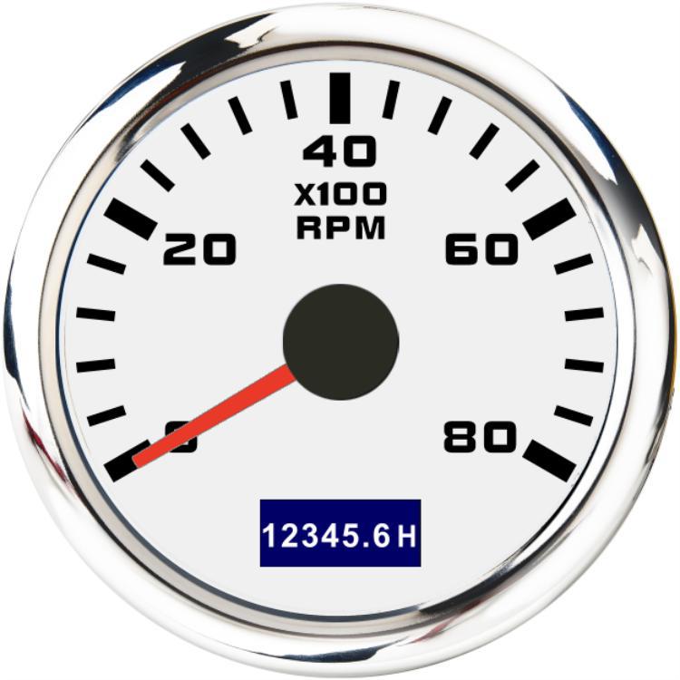 52mm pointer tachometer for car and boat use, modified universal model for car and yacht engines, high-precision tachometer