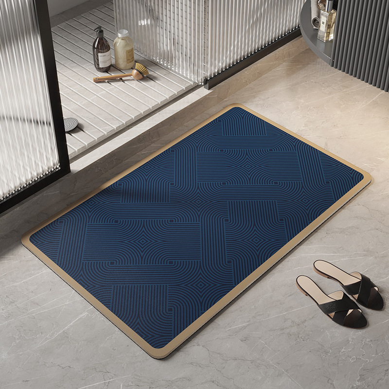Water Absorbent Mat Bathroom Floor Mat Non-slip Foot Mat Entry Door Toilet Toilet Door Quick-drying Non-slip Soft Mat