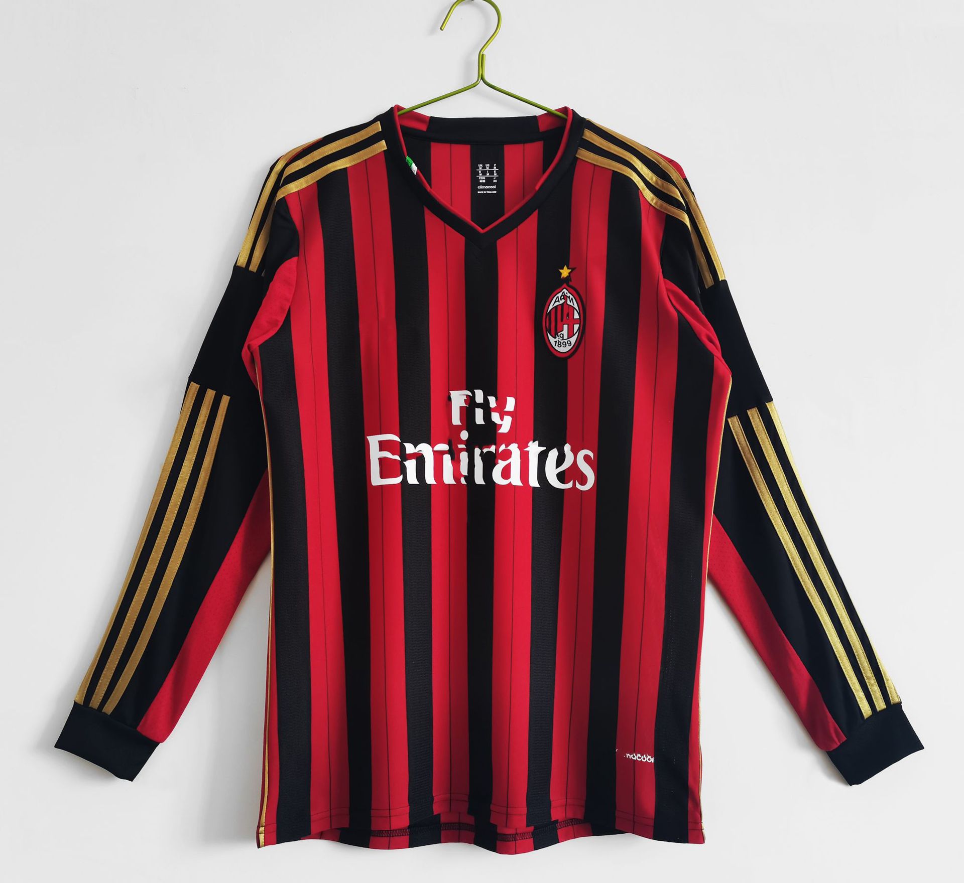 AC Milan Retro Champions League Manga larga No. 22 Camiseta de fútbol inglesa No. 9 Juego de camiseta de Inji