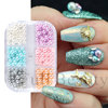Beads for manicure from pearl, brand three dimensional accessory, fake nails for nails, suitable for import, new collection