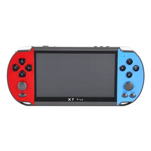 X7Plus Handheld Game Console 5.1 Large Screen Psp Dual Rocker Red and Blue Cross-Border Export English Manufacturer Direct Sales Wholesale