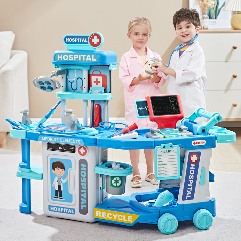 Niños pequeños médicos juegan juguetes para niños niñas niñas puzzle 3 - 6 años de edad 4 juegos de regalo de cumpleaños 5