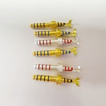 供应纯铜4.4mm五极平衡耳机插头 索尼5节音频插针 车载延长线