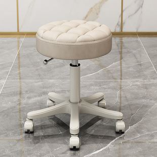 Beauty Salon Stool Pulley Rotating Lift Round Stool Makeup Dressing Stool Hairdressing Manicure Barber Chair Bar Stool Large Work Chair