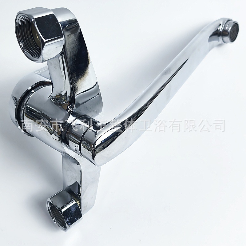 The foreign trade zinc alloy Qiao Deng kitchen concealed installation two-piece swing hot and cold water faucet sink sink sink and mixed faucet undefined