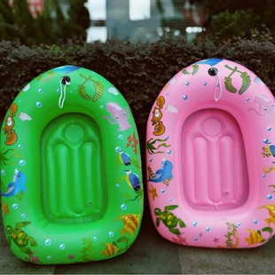 Factory Direct Supply Thickened Inflatable Boat Pvc Inflatable Baby Toy Boat Boys and Girls Rubber Boat Kidsren's Water Toys