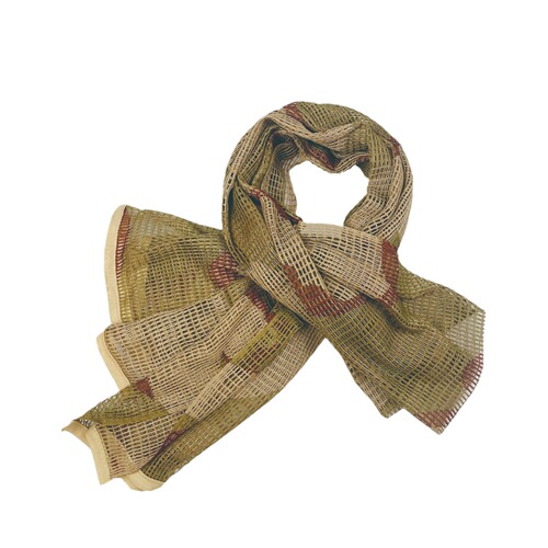 Tactical camouflage Arabian mesh scarf special forces CS field army fan camouflage mesh scarf outdoor multi-purpose scarf