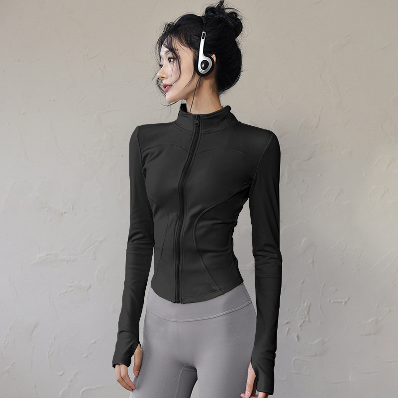 巨显瘦外套女lulu瑜伽服上衣速干户外运动跑步普拉提健身服套装|undefined