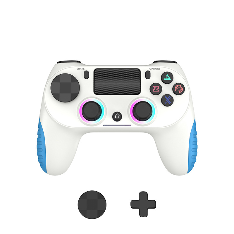 Konsolenspiel der vierten Generation mit einstellbarem RGB-Licht P4 Wireless Bluetooth Controller_voghion.com