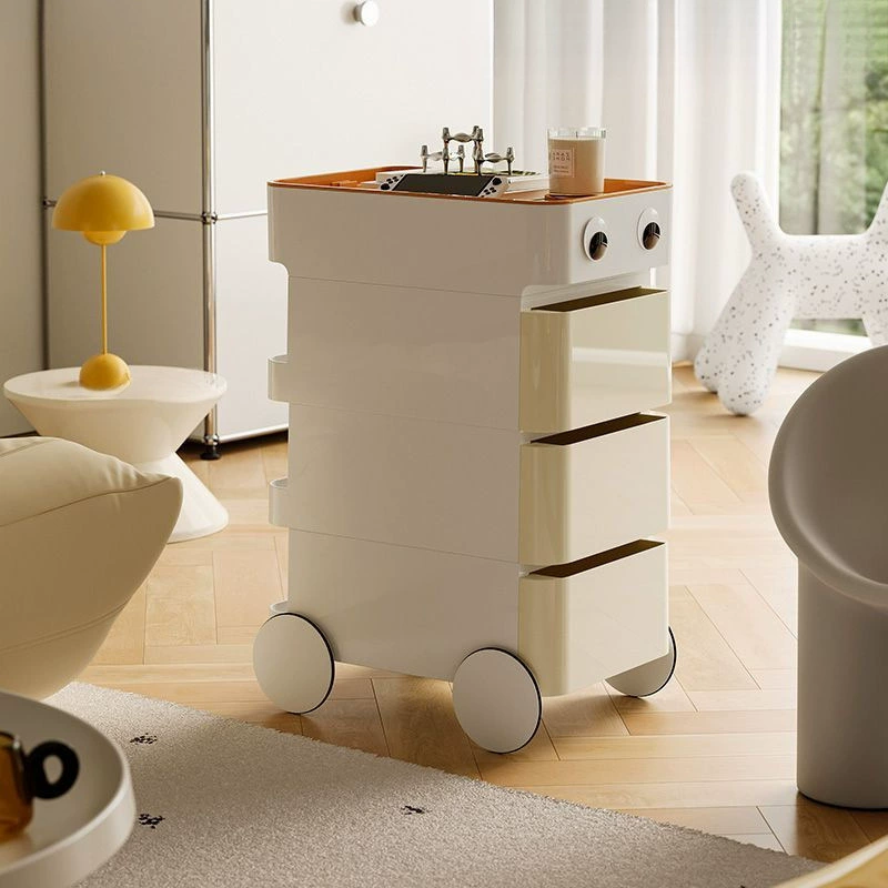 Скандинавский креативный диван-стол, простая тележка для хранения, мобильный современный журнальный столик для маленькой квартиры, угловой столик.