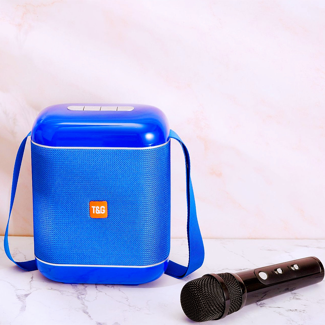 TG523K con altovoz Bluetooth de karaoke portátil portátil al aire libre TWS cuadrado danza Kiosk tipo subwoofer de canción K