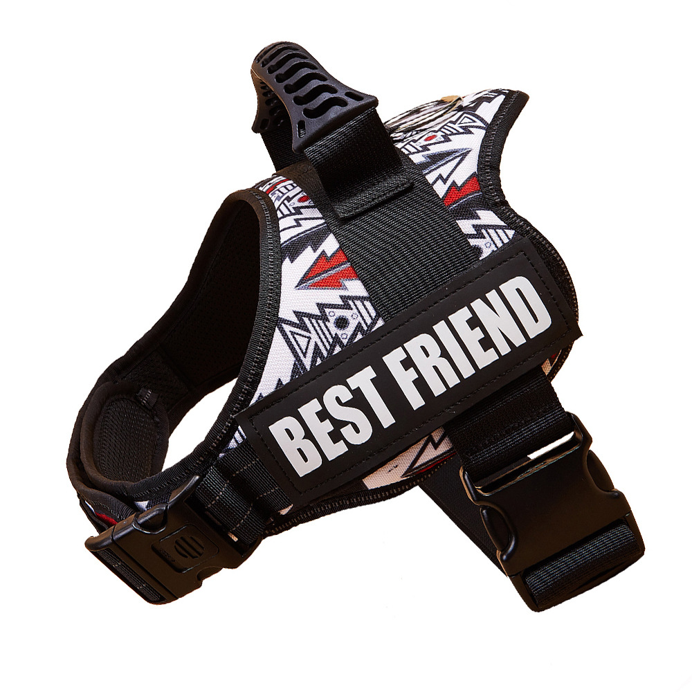 WAOPET correa para el pecho para perros transfronteriza correa para perros grande chaleco ropa con correa para el pecho para mascotas reflectante de noche