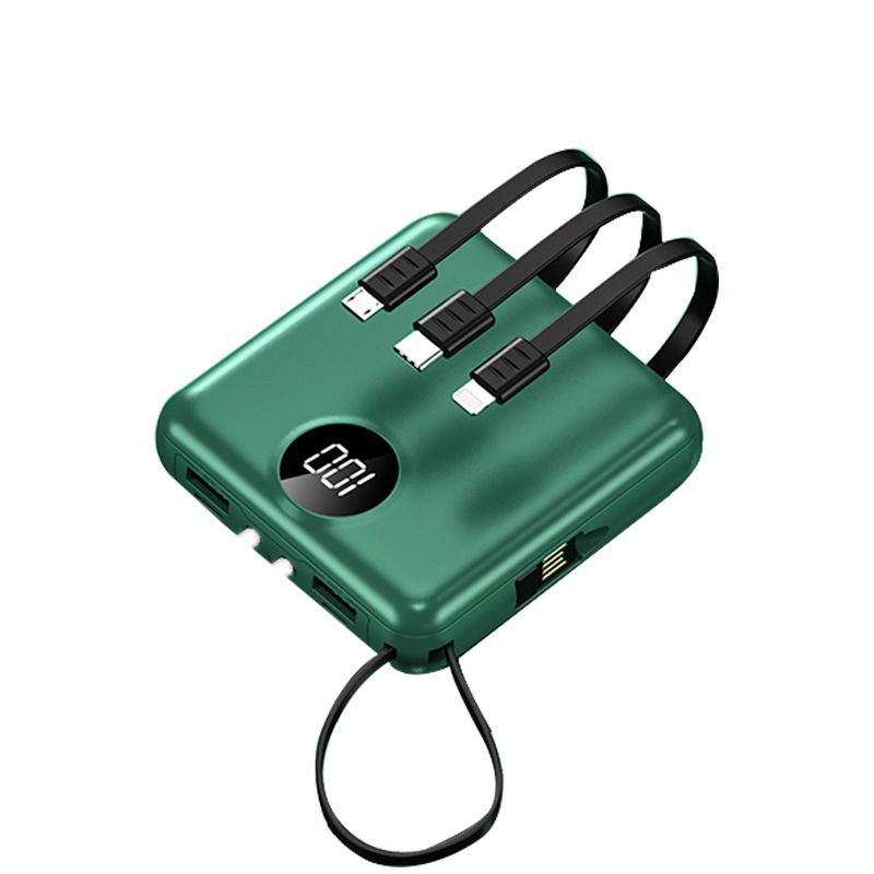 Fuente de alimentación portátil con lámpara LED 20000 mAh al aire libre bolsa de carga portátil con su propio cable para compartir cuatro líneas de gran capacidad