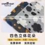 高低吹风四色提花羊羔绒