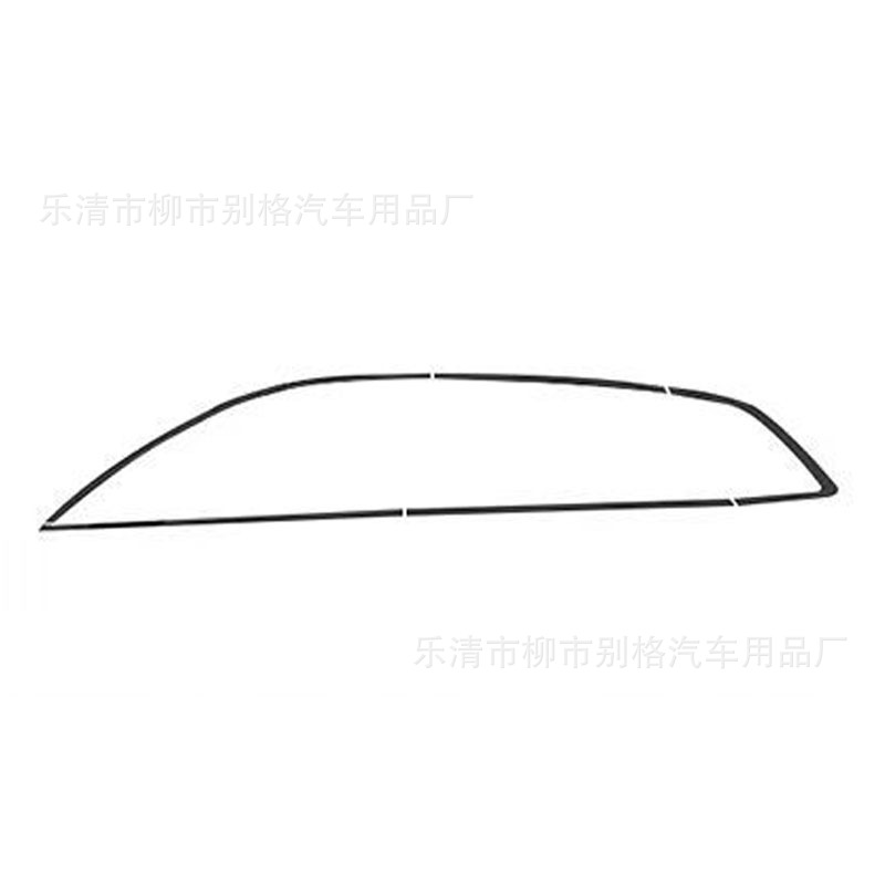 Suitable for Audi Q5L stainless steel window trim strip Black Samurai front bar blackening kit modified exterior decoration accessories