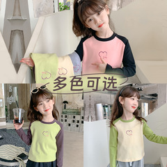 Girls' Underwear Fleece Autumn and Winter 2023 New Children's Inner Wear Winter Girl Warm Top One Piece Drop Shipping 