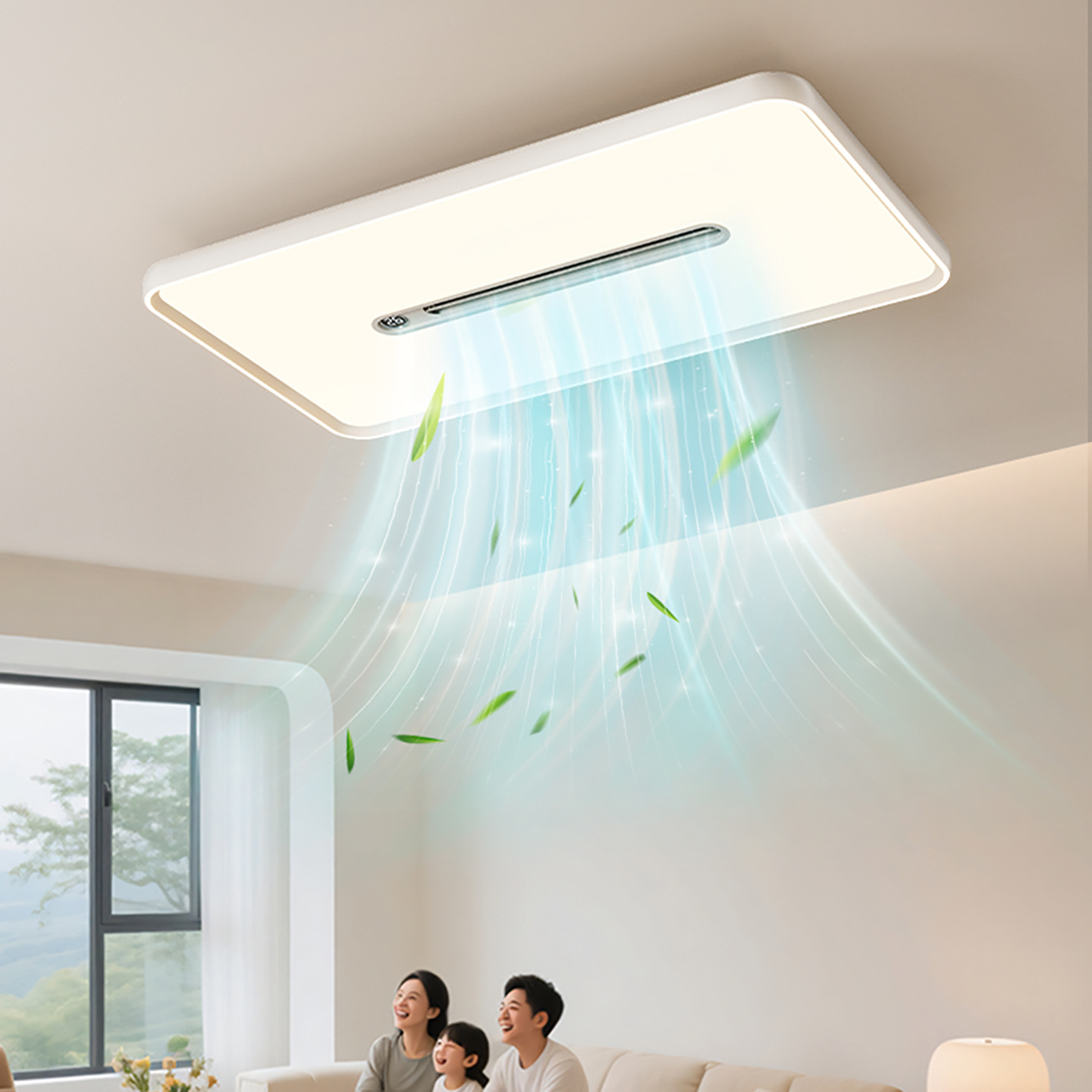 2026 nuevo ventilador doméstico sin hoja en la sala de estar lámpara de techo 115L