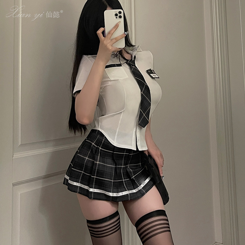 Xianyi Sexy Intimates Sexy Student Wear Cos Uniform Temptation Jk Short Skirt Dead Water Passion Free Suit 490