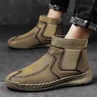 Деми‑сезонные ботинки‑челси (Aliexpress), мужские, размеры 38–46, лёгкий повседневный стиль