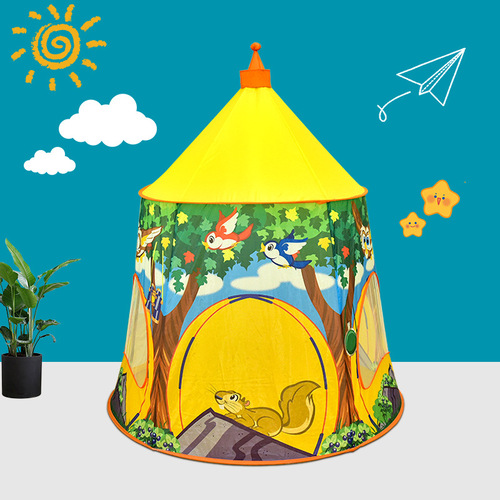 Cross-border new children's tent owl yurt cartoon animal indoor game castle princess toy house