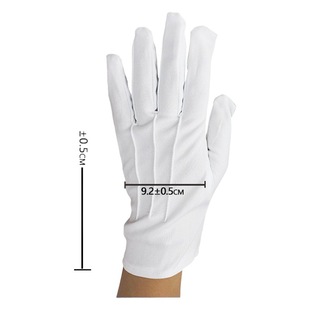 Etiquette White Gloves Three Ribs Hotel Property Welcome Security Labor Protection Work Driving Jewelry Watch Performance Dance