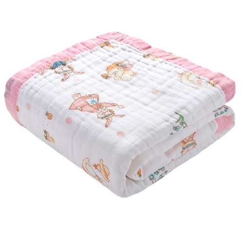 Factory direct supply of baby quilts, spring, autumn and summer blankets, newborn blankets, gauze wraps, children's bath towels