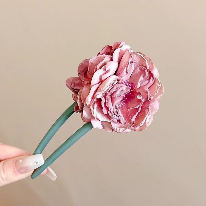 Coreano de alta sensibilidad pinzas de cabello de verano bola de cabello pinzas de cabello de cabello de flores de perlas variadas pinzas de cabello