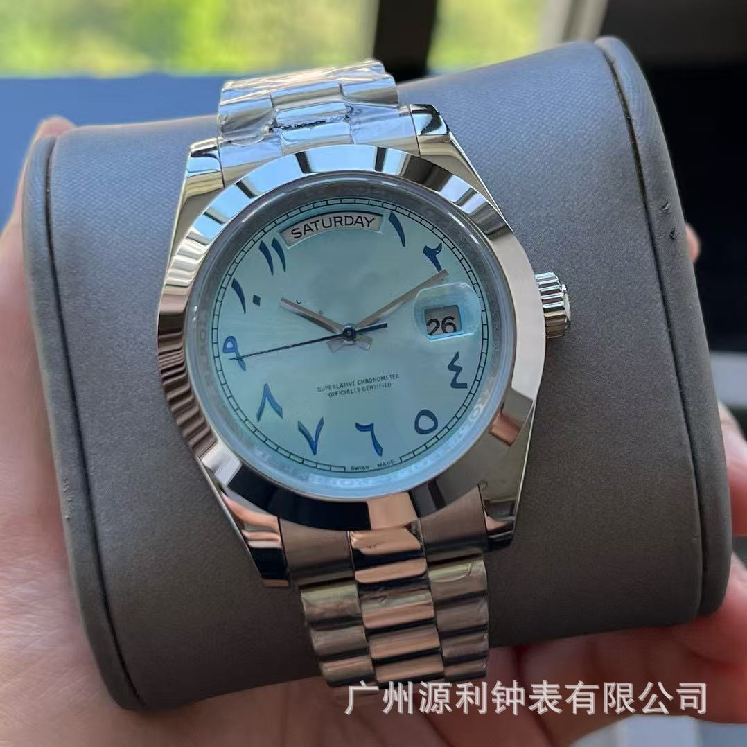 Aliexpress Laojia Cross-Border Log Oyster Perpetual Digital Dial Stainless Steel Strap Automatic Mechanical Men's Watch Batch