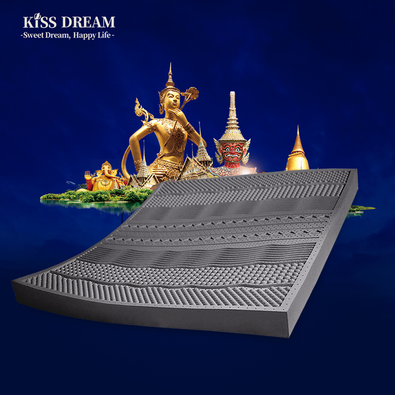 Thailand imported graphene latex mattress natural latex mattress tatami cushion wholesale with traceability code