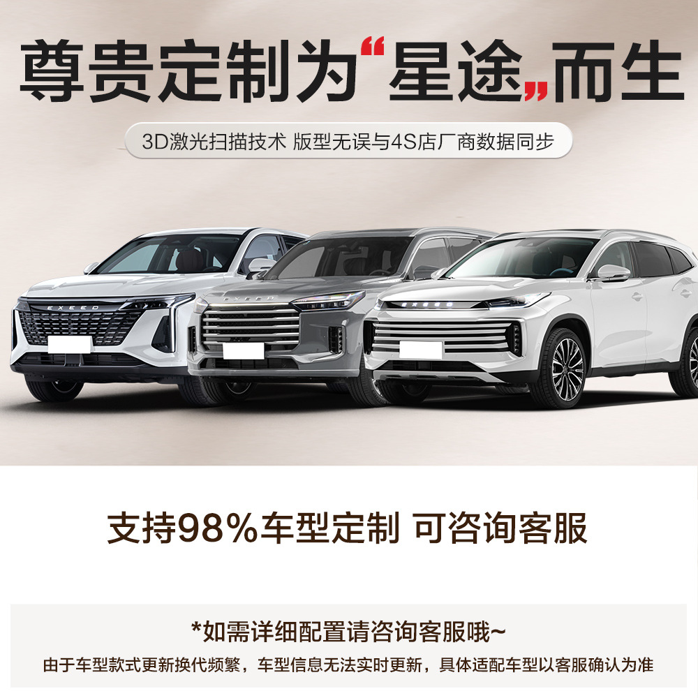 Xingtu TPE Car Floor Mats Full Coverage for Jetour Yaoguang CDM Lingyun (Universal Foot Pad) - dedicated-tpe-floor-mats-for-jetour-models-please-leave-a-message-or-note-the-car-model-year-when-ordering