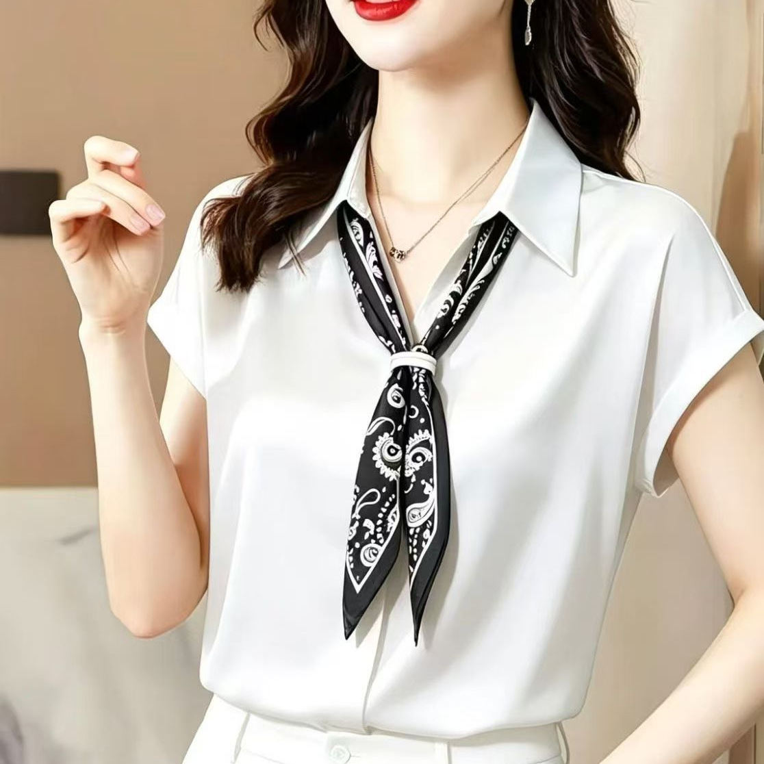 White colored summer shirt