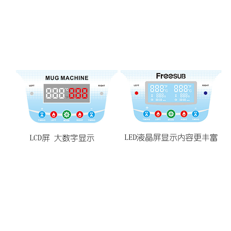 Máquina de impresión de transferencia de calor multifunción que cambia de color Máquina de prensa de calor de taza de transferencia de calor de doble estación Máquina de taza de hornear máquina de prensa de calor