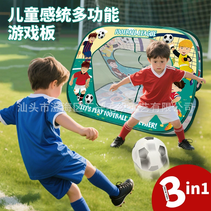 Трансграничное поколение три в одном мешки с песком складные футбольные ворота детские спортивные игрушки на открытом воздухе