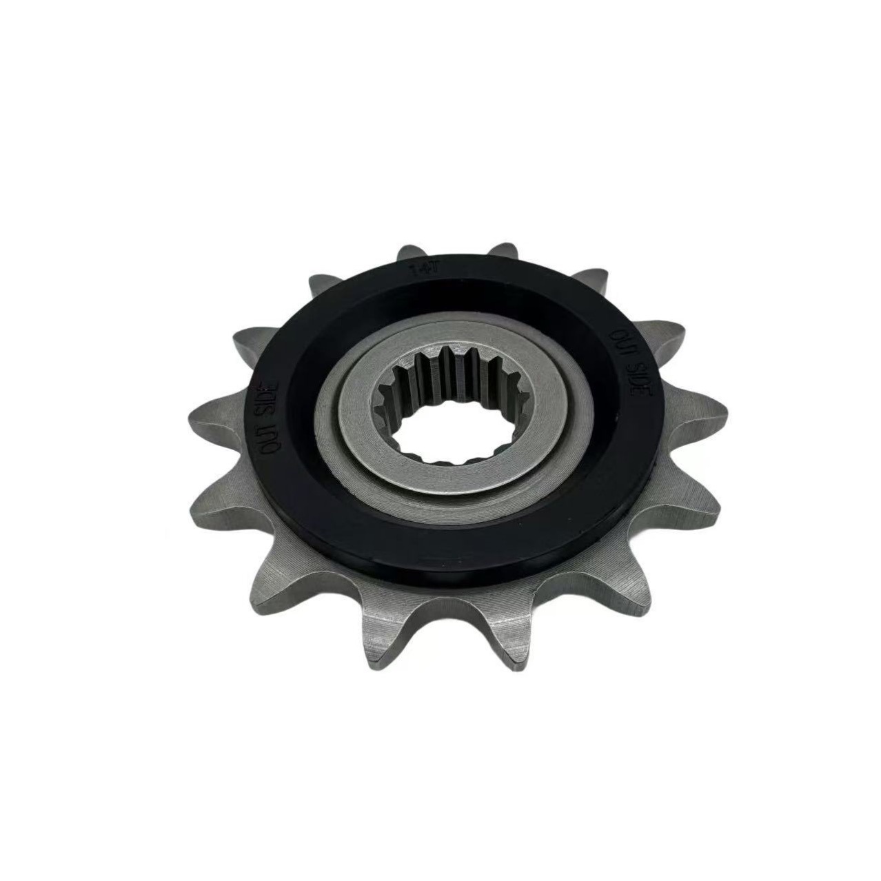 Suitable for Motorcycles Without 250Rr, Lx250Gs-3 Small Gear, Small Sprocket, Chainring, Chain Plate, Rubber-Coated Noise-Reducing Chain