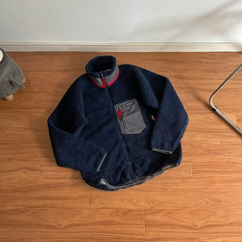 高品質pata pata外国貿易クラシックラムウールアウトドアカップルスタイルトレンディブランドスタンドカラージッパージャケットトレンディブランド|undefined