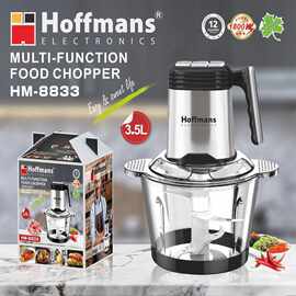 Hoffmans8833Food Chopper 3.5LGlass16Pcs/CTN0.22cbm