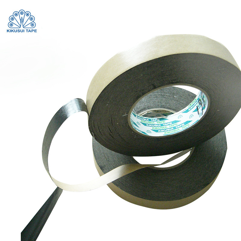 黑色棉纸双面胶带 遮光胶带 LED背板胶带.198