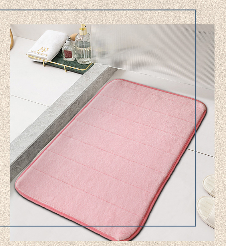绗绣门垫,浴室脚垫,珊瑚绒地垫,卫浴地毯,定制地毯