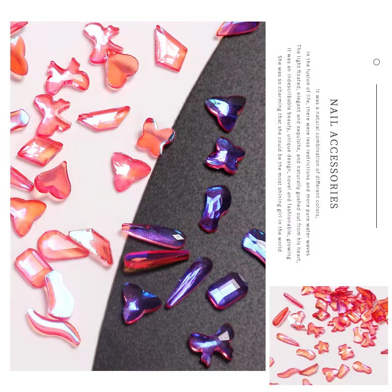 Red ultra brillante taladro de uñas mini taladro plano pequeño ultra brillante lago azul azul pálido joyería taladro de uñas blanco