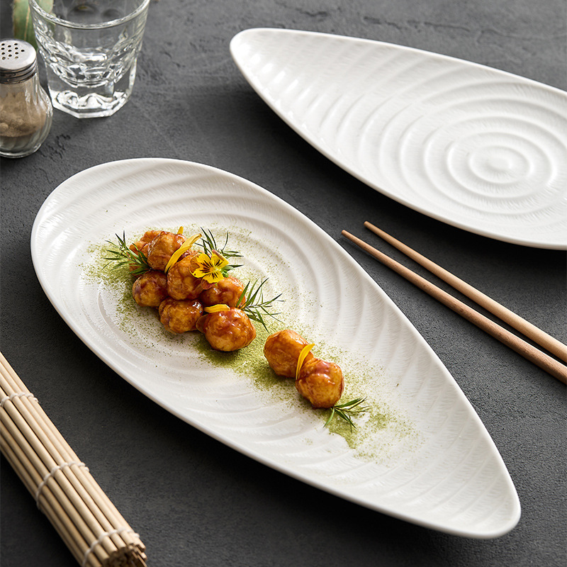 Special-shaped High-end Asymmetrical Tableware, Creative Home Internet Celebrity Restaurant Plate, Hotel Cooking Plate