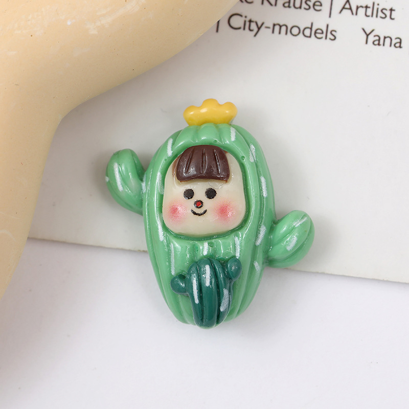 Nueva historieta brillante Goka flor chica resina accesorios material DIY crema pegamento teléfono caso accesorios al por mayor