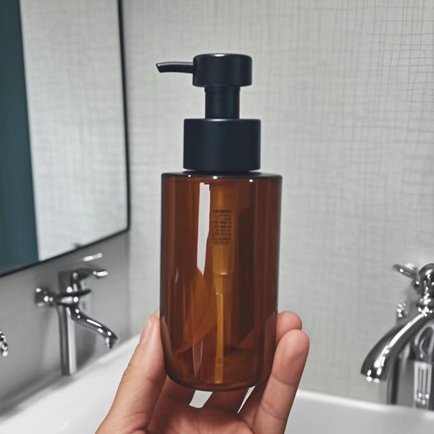 Lavador de manos marrón Botella espumante Champú Gel de ducha Botella de dispensador de jabón 304 Mousse de acero inoxidable Presión